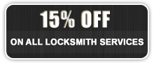 15% off on all locksmith services